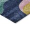 Homeroots 8' Green Orange And Pink Round Abstract Washable Indoor Outdoor Area Rug 604452 - alternate 8