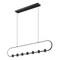 Z-Lite Saros Matte Black 7 Light Linear Chandelier 4101-54L-MB-LED - alternate 7