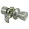 Prosource Knobset, Knob Handle, Metal, Stainless Steel, 238 to 234 in Backset, 44 x 57 mm Strike TS630BRA4B - alternate 1