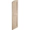 Ekena Millwork Timberthane Riverwood 2 Equal Louver w/Elliptical Top Faux Wood Shutters, 18W x 76H, 70 Low Side, PR SHULVL18X76RWPR - alternate 10