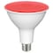 Satco 11.5 Watt PAR38 LED, Red, 90 degree Beam Angle, Medium base, 120 Volt S29480 - alternate 1