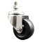 Service Caster 3 Inch 316SS Soft Rubber Wheel Swivel 12mm Threaded Stem Caster SCC SCC-SS316TS20S314-SRS-M1215 - alternate 1