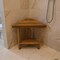 Homeroots 18" X 17" Brown Teak Corner Shower Bench With Shelf 549386 - alternate 3