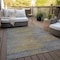Homeroots 5' X 8' Brown Gold And Taupe Abstract Washable Indoor Outdoor Area Rug 587201 - alternate 7