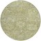 Homeroots 8' Sage And Green Round Damask Washable Indoor Outdoor Area Rug 603751 - alternate 6