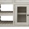 Homeroots 81" Ivory Solid Wood Open shelving Distressed TV Stand 528761 - alternate 7