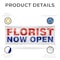 Signmission Florist Now Open, 18 Inch x 48 Inch, Vinyl Banner B-30638 - alternate 4