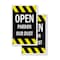 Signmission Open Pardon Our Dust, Vinyl Decals Only 24 Inch x 36 Inch, Vinyl Decal, 2PK DSB-2436-2PACK-Open Pardon Our Dust - alternate 1