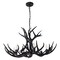 Jonathan Y Eldora 33" 6-Light Rustic Farmhouse Adjustable Resin Antler LED Chandelier, Black JYL6318C - alternate 10