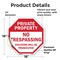 Signmission Private Property No Trespassing Vio, 18 Inch X 18 Inch, Vinyl Decal OC-D-18-94 - alternate 4