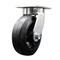 Service Caster 6 Inch Kingpinless Rubber on Steel Wheel Swivel Top Plate Caster SCC-KP30S620-RSR - alternate 1