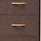 Homeroots 18" Brown Steel and Fabric Five Drawer Chest 484683 - alternate 4