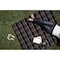 Picnic Time Family Of Brands Blanket Tote Outdoor Picnic Blanket, Black Tartan Pattern with Black Flap 820-00-177-000-0 - alternate 8