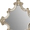 Homeroots 30" White Diamond Solid Wood Framed Accent Mirror 485017 - alternate 4