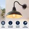 Jonathan Y Aurora 12.3 in. 1-Light Farmhouse Industrial Iron LED Gooseneck Arm Outdoor Sconce, Matte Green JYL7613L - alternate 8