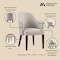 Manhattan Comfort 8-Piece Hillman Dining Chair and Arm Chair in Light Grey 8-DC087AR2-LG - alternate 8