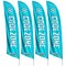 Factory 2 U Products Coolzone Flag Kit, Blue, 4 Flag Banners, Identifies Heat Relief Areas, 4 Suction Bases, 4 Ground 803828 - alternate 3