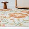 Homeroots 2' X 8' Ivory Green and Orange Floral Stain Resistant Indoor Outdoor Runner Rug 548895 - alternate 8