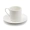 Elama Aspin 12 Piece 2.5 Ounce Porcelain Espresso Cup Set in White with Saucers ELM-ASPIN-ESPRESSO - alternate 7