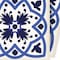Homeroots 7" X 7" Blue And White Mosaic Peel And Stick Removable Tiles 399828 - alternate 4