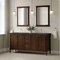 James Martin Vanities Kinnsden 72" Double Vanity, Sable Oak w/ 3 CM Parisien Bleu Silestone Top D680-V72-SBK-3PBL - alternate 8