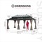 Sunjoy 20x12 Kingston PC Top Rectangular Gazebo Wood A1020438B000 - alternate 14