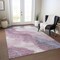 Homeroots 8' X 10' Mauve And Pink Abstract Washable Indoor Outdoor Area Rug 611384 - alternate 4