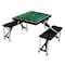 Picnic Time Family Of Brands Kansas State Wildcats - Football Field - Picnic Table Portable Folding Table, Black 811-00-175-255-0 - alternate 1