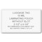 Sircle SircleLam Luggage Tag Laminating Pouches (No Slot) - 10 mil, 100PK LUG-10NS - alternate 1