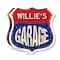 Signmission Willie's Garage, 6 inch X 6 inch, Plastic Sign, 2PK SHI-P-2PACK-6-383-WILLIE - alternate 1