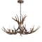Jonathan Y Eldora 30" 5-Light Rustic Farmhouse Adjustable Resin Antler LED Chandelier, Brown JYL6300A - alternate 11