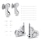 Quiet Glide 8.06 ft. White Oak Sunburst Wheel Polished Chrome Rolling Hook Removable Ladder, 12 ft. Rail QG.510-8WO-12-H.04 - alternate 7