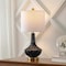 Jonathan Y Parker 21.5" Contemporary Traditional Ceramic/Metal Gourd LED Table Lamp, Brass/Black JYL1030B - alternate 7