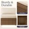 Alaterre Furniture Alaterre Montara Armless Outdoor Wicker Chair with Cream Cushions Tan Patio Furniture 80-OUTD-MONTARA-AL - alternate 5