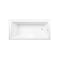 Kingston Brass 66-Inch Acrylic Rectangular 3-Wall Alcove Tub Combo w/ Waste and Overflow Drain, Right Hand Drain CVTAP663222R2 - alternate 4