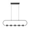 Z-Lite Saros Matte Black 5 Light Linear Chandelier 4101-42L-MB-LED - alternate 6