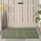 Homeroots 2' X 4' Dark Green And Light Green Geometric Indoor Outdoor Area Rug 573844 - alternate 8