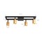 Vidalite Shura Black & Brass 4-Light Square Ceiling Light, Rotatable Heads, Integrated LED Bulbs, 3000k, 1820L CE1008791 - alternate 6