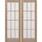Doornmore G112, 74.5" x 98" ( 2x36" Door) Left Hand, Mahogany SDL 12 Lite Exterior Door G112-SW-3696_2_LI - alternate 10