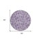 Homeroots 8' Purple And Lavender Round Abstract Washable Indoor Outdoor Area Rug 602511 - alternate 6