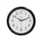 Westclox Clock, Round, Black Frame, Plastic Clock Face, Analog White 461861 - alternate 1