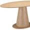 Homeroots 71" Natural Wood Pedestal Base Oval Dining Table 623358 - alternate 6