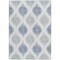 Homeroots 10' X 14' Sky Blue Ivory And Denim Blue Ikat Washable Indoor Outdoor Area Rug 589127 - alternate 6