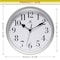 Infinity Instruments Plastic Wall Clock, Silver, 9-5/8in 20048SV-4400 - alternate 6
