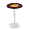 Holland Bar Stool Co 36" Chrome Central Michigan Pub Table, 36" dia. Top L217C3636CenMic - alternate 1