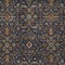 Homeroots 9' X 12' Navy Blue Brown And Red Floral Washable Indoor Outdoor Area Rug 604605 - alternate 8