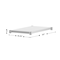Flash Furniture Woodford Galvanized Under Shelf - Adjustable Lower Shelf for 24in. x 36in. Stainless Steel Tables NH-GU-2436-GG - alternate 7