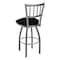 Holland Bar Stool Co 810 Contessa Stainless Steel 36in Swivel Bar Stool with Black Vinyl Seat 81036SSBlkVinyl - alternate 5