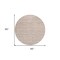 Homeroots 8' Salmon Copper And Beige Round Striped Washable Indoor Outdoor Area Rug 587970 - alternate 7