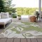Homeroots 5' X 8' Olive Green Taupe And Beige Floral Washable Indoor Outdoor Area Rug 589561 - alternate 6
